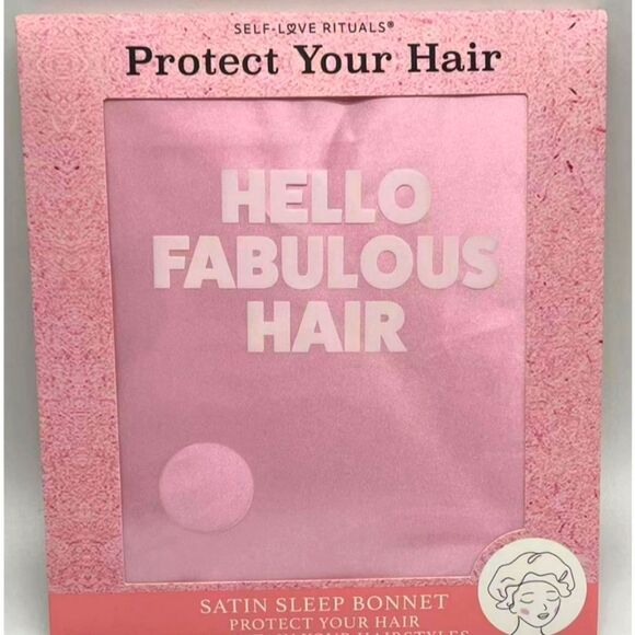 Self-Love Rituals Hello Fabulous Hair Satin Sleep Bonnet - Picture 2 of 4